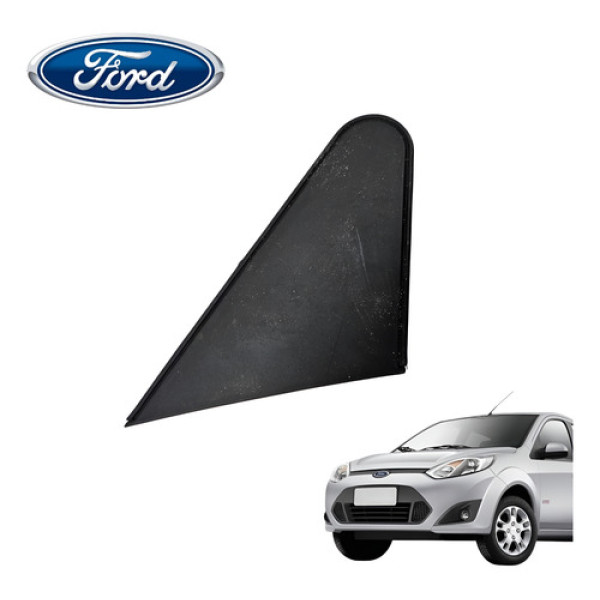 Moldura Externa Retrovisor Esquerdo Ford Fiesta Hatch 2011 - Preto