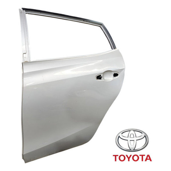 Porta Traseira Esquerda Toyota Yaris 2019 A 2023 Original Traseira Esquerda Prata