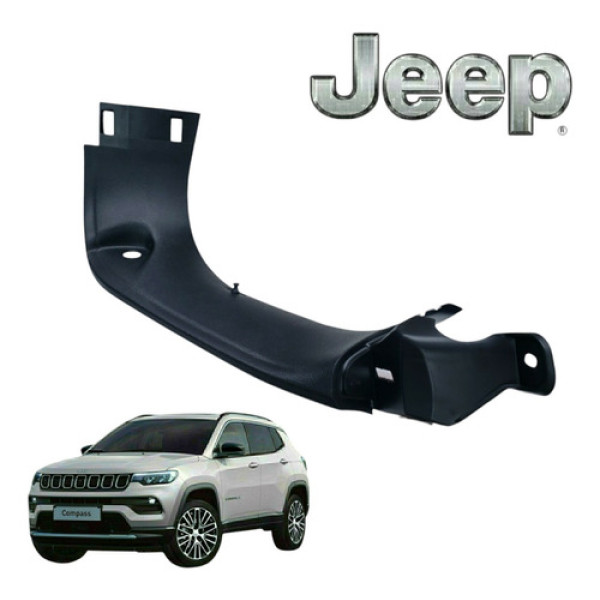 Acabamento Tampa Porta Malas Esquerdo Jeep Compass 2022 Orig Preto