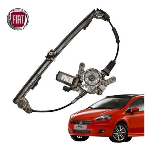 Maquina Vidro Elétrico Dianteiro Direito Punto 2008 A 2012