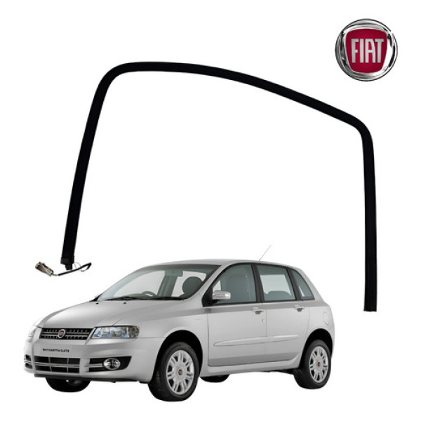 Borracha Interna Com Cabo Porta Traseira Esquerda Stilo 2005 Preto