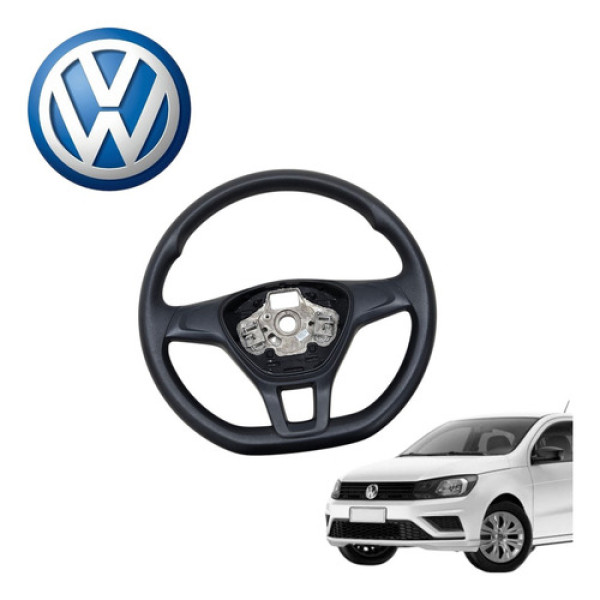 Volante Direção Vw Gol G7 G8 1.0 Mpi 2017 A 2022 Original Preto