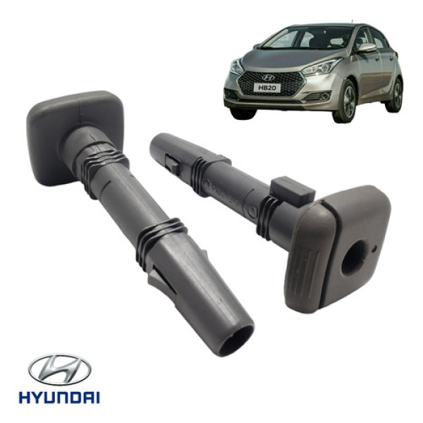 Par Trava Encosto Cabeça Dianteiro Direito Hb20s 2016 2019 Cinza