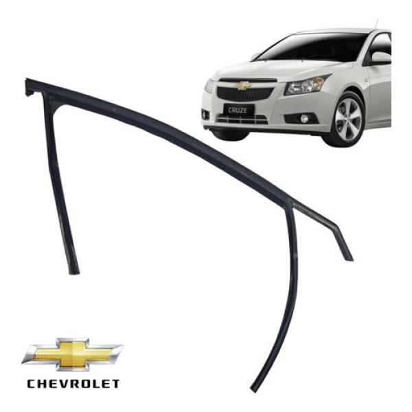 Borracha Guarnição Porta Dianteira Direita Cruze 2013 A 2015 Preto