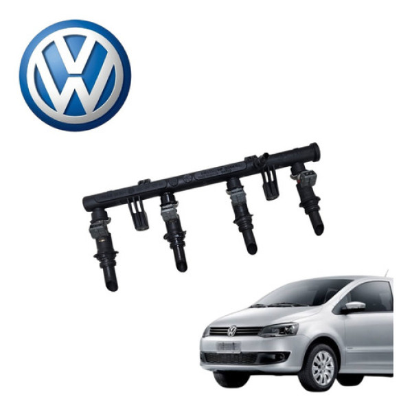 Flauta Bico Injetor Volkswagen Fox 1.0 Vht 2010 A 2014 Orig