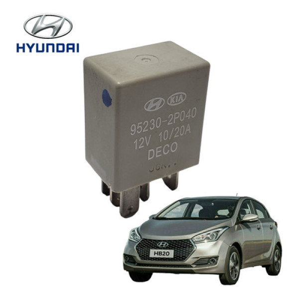 Relé Auxiliar 12v 10/20a Hyundai Hb20s Hb20 2015 A 2019 Orig