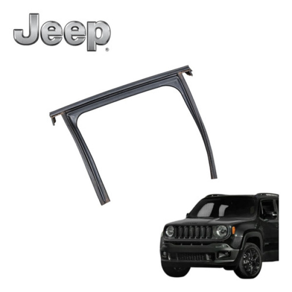 Borracha Canaleta Traseira Esquerda Jeep Renegade Flex 2020 Preto