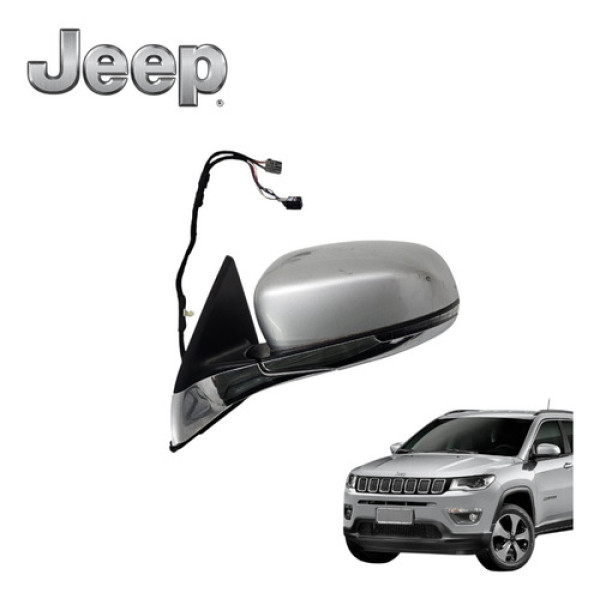 Retrovisor Esquerdo Jeep Compass 2.0 Limited 2016 A 2021 Ori