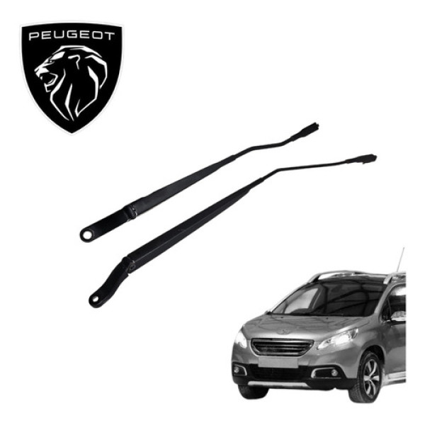 Par Braço Limpador Parabrisa Peugeot 2008 1.6 Allure 2016