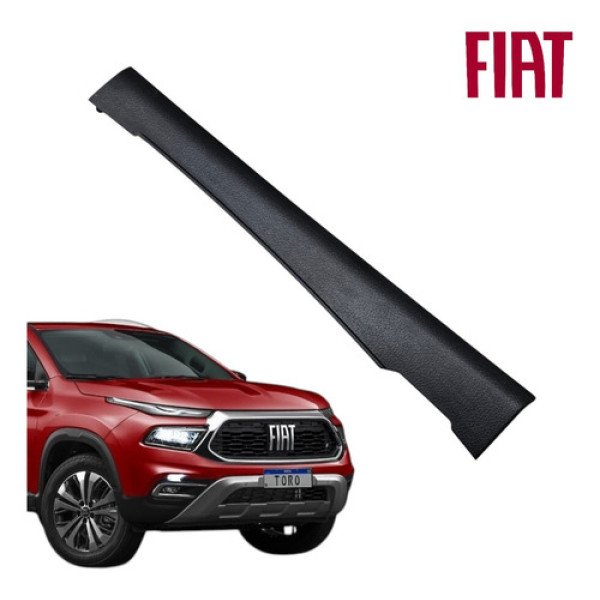 Acabamento Moldura Coluna Porta Dianteira Direita 2017 2023 Preto