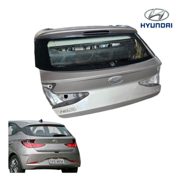 Tampa Traseira Porta Malas Hyundai Hb20 2020 A 2023 Orig Cinza