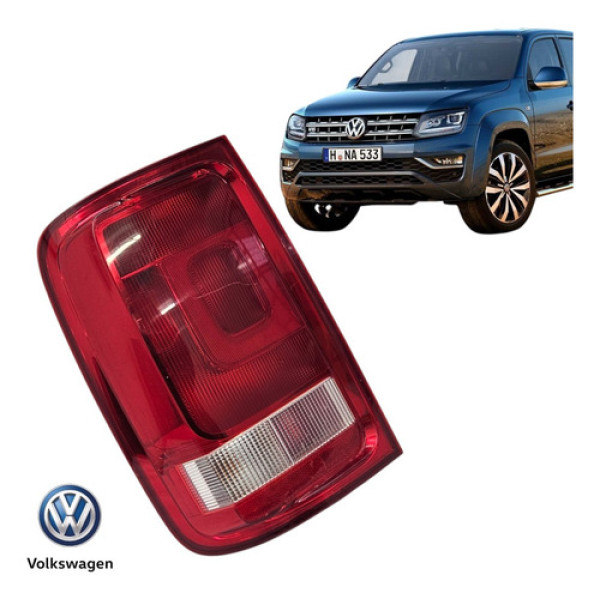 Lanterna Traseira Esquerda Volkswagen Amarok 2017 A 2019 Direito/passageiro Vermelha
