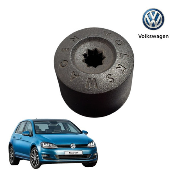 Capa Porca Segredo Vw Golf Tsi 2015 A 2018 Preto