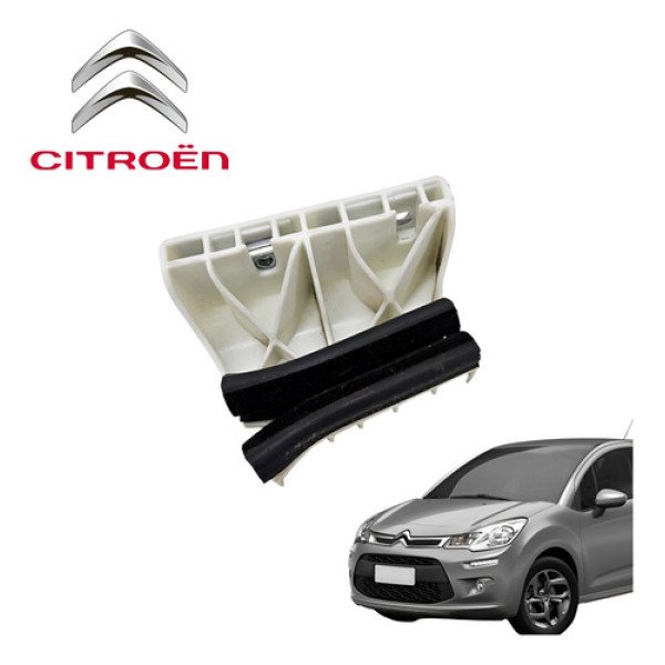 Guia Vidro Dianteiro Esquerdo Citroën C3 Exclusive 2012 2016 Branco