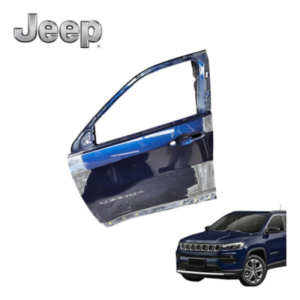 Porta Dianteira Esquerda Jeep Compass 1.3 Longitude 2022 Ori Azul Esquerda Dianteira