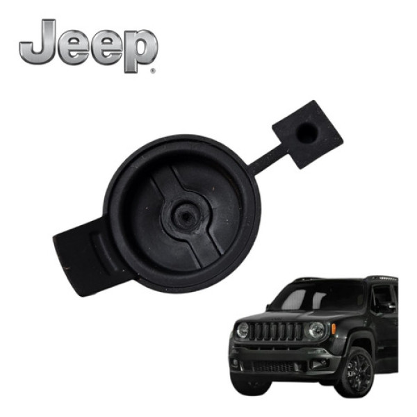 Borracha Tampa Guia Porta Jeep Renegade 1.8 Flex 2016 A 2020 Preto