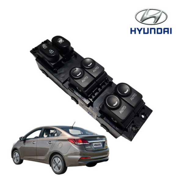 Comando Botão Vidro Dianteiro Esquerdo Hyundai Hb20s 2019