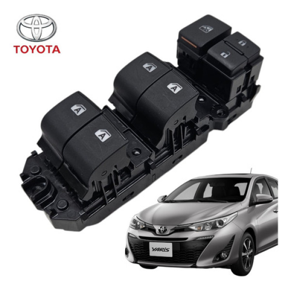 Botão Comando Vidro Elétrico Dianteiro Esquerdo Yaris 2020