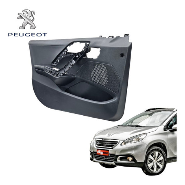 Forro Porta Dianteiro Esquerdo Peugeot 2008 Allure 2015 2020 Preto