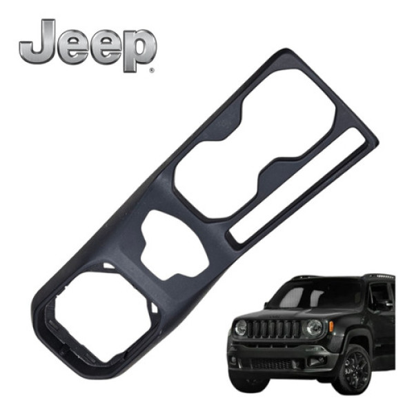 Acabamento Console Central Jeep Renegade Flex 2016 A 2020 Preto