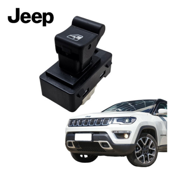 Botão Vidro Elétrico Traseiro Direito Compass 2016 A 2021