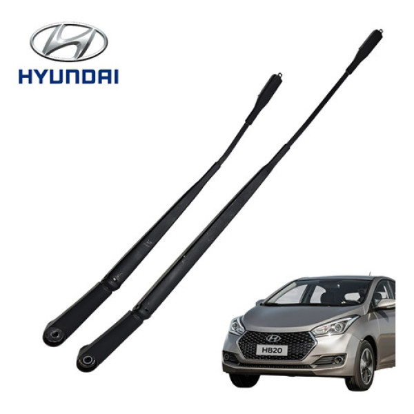 Par Braço Limpador Parabrisa Hyundai Hb20s 1.0 Vision 2022