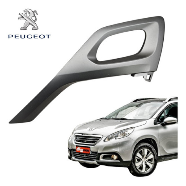 Moldura Maçaneta Dianteira Esquerda Peugeot 2008 2015 A 2020 Cinza