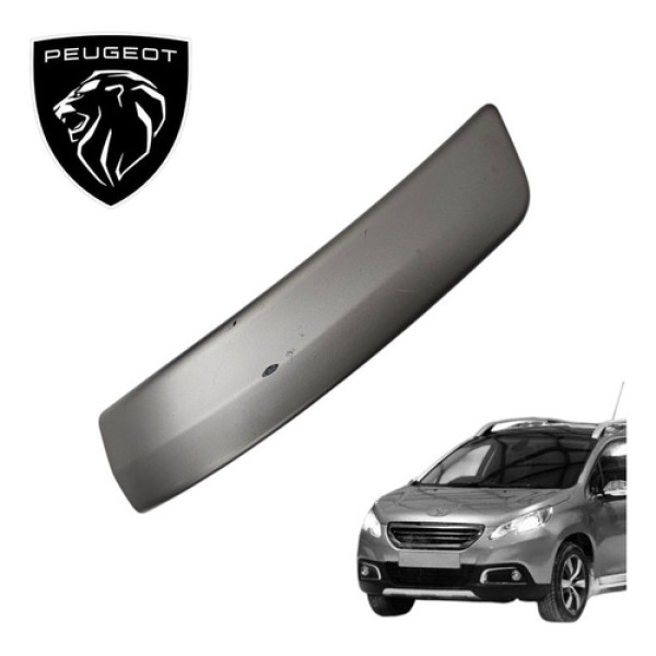 Acabamento Puxador Porta Traseira Direita Peugeot 2008 2016 Cinza Traseira