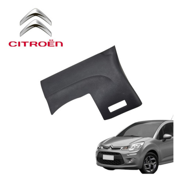 Moldura Inferior Esquerdo Painel Citroën C3 2012 A 2016 Orig Preto
