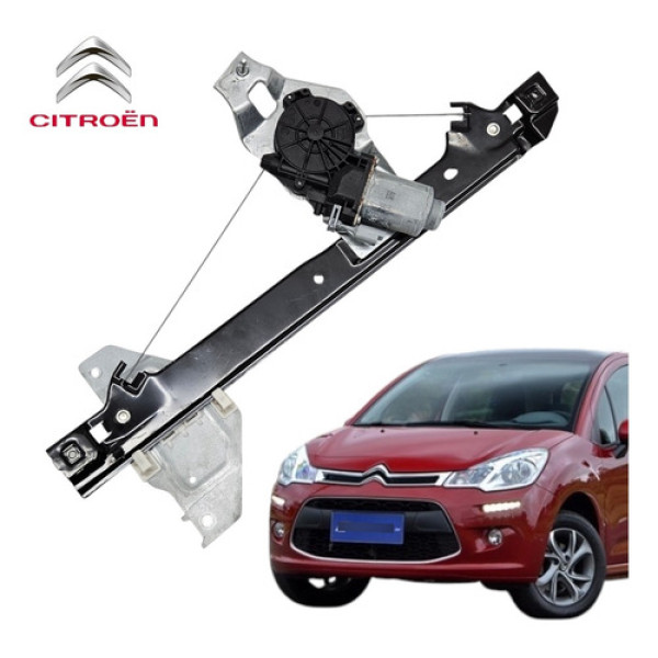 Maquina Vidro Elétrico Traseiro Esquerdo C3 2013 A 2017 Orig