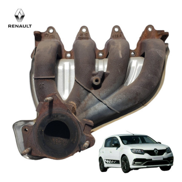 Coletor Escape E Protetor Coletor Renault Sandero Rs 2.0 18
