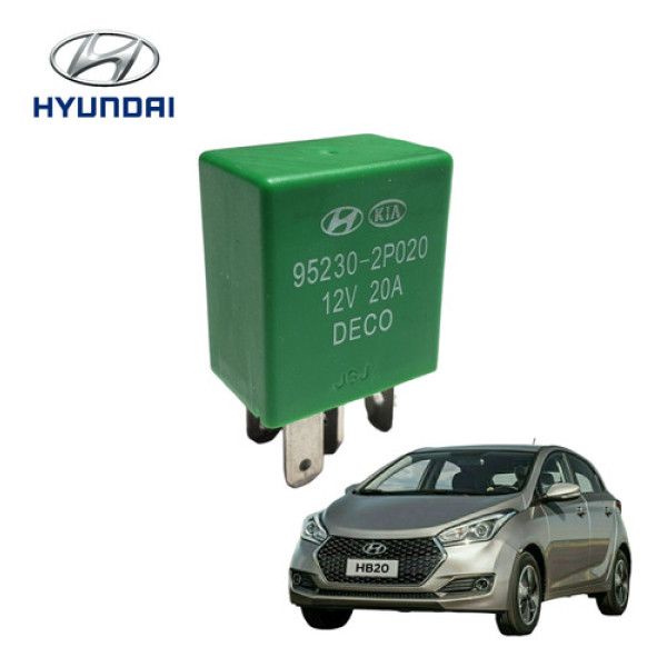 Relé Auxiliar 12v 20a Hyundai Hb20s Hb20 2015 A 2019 10004