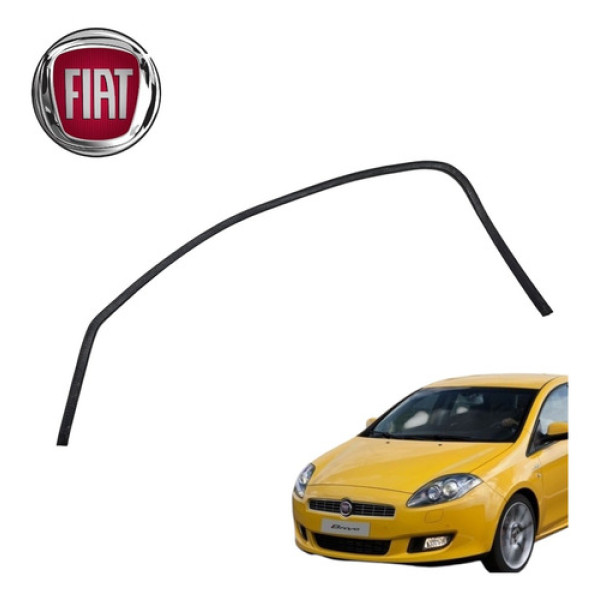Borracha Vidro Porta Dianteira Direita Fiat Bravo Tjet 2014 Preto