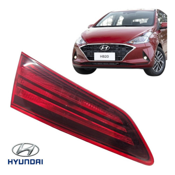 Lanterna Tampa Esquerda Hyundai Hb20s 2020 A 2023 Original Esquerdo/motorista Vermelha
