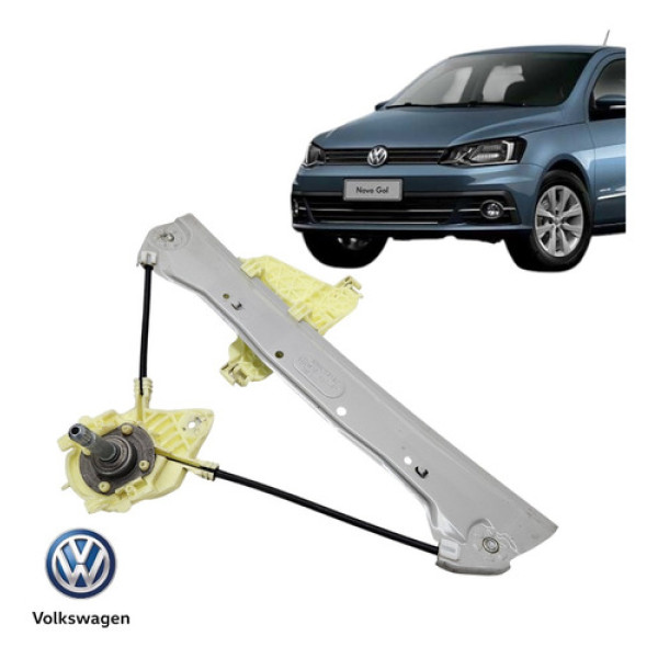 Máquina Vidro Manual Traseiro Direito Vw Gol 2017 A 2021