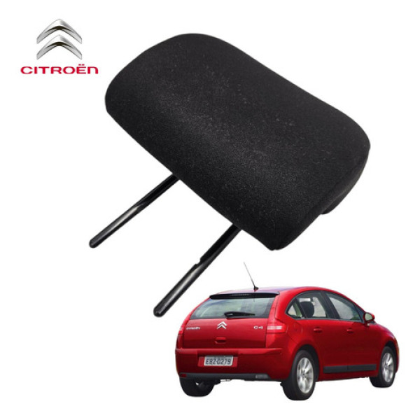 Encosto Cabeça Traseiro Esquerdo Citroën C4 Hatch 2007 2014 Preto