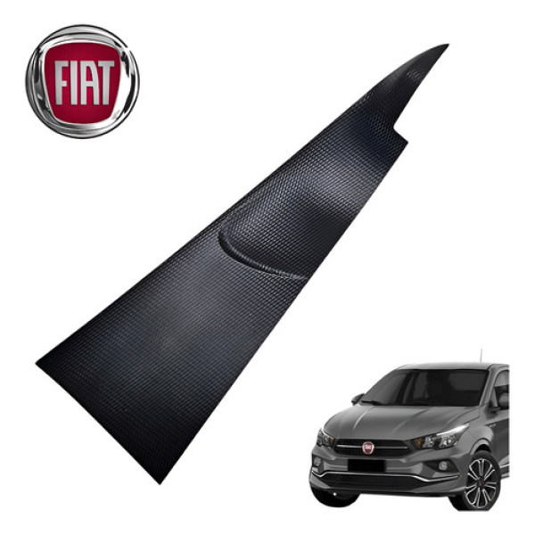 Acabamento Maçaneta Porta Dianteira Direita Fiat Cronos 2014 Preto Dianteira