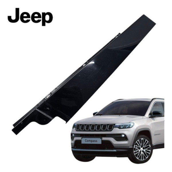 Moldura Friso Porta Dianteira Esquerda Compass 2019 A 2023 Preto