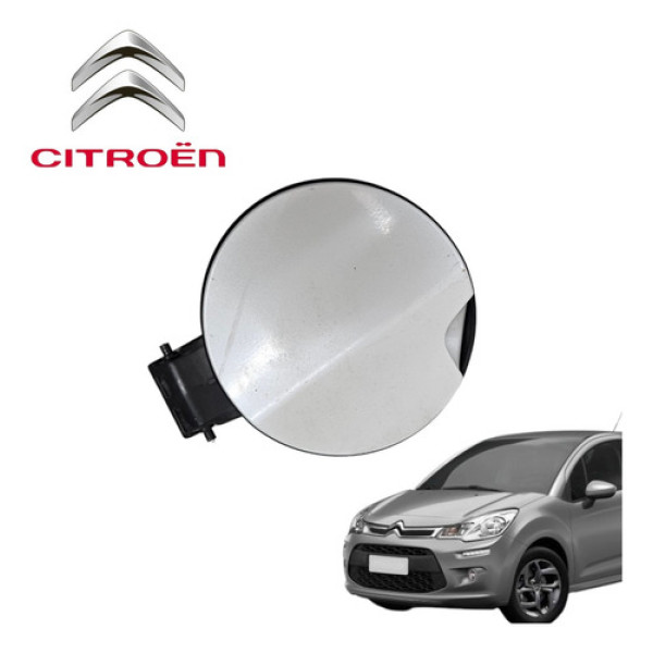 Portinhola Tampa Tanque Combustível Citroën C3 2012 A 2016 Branco 2016