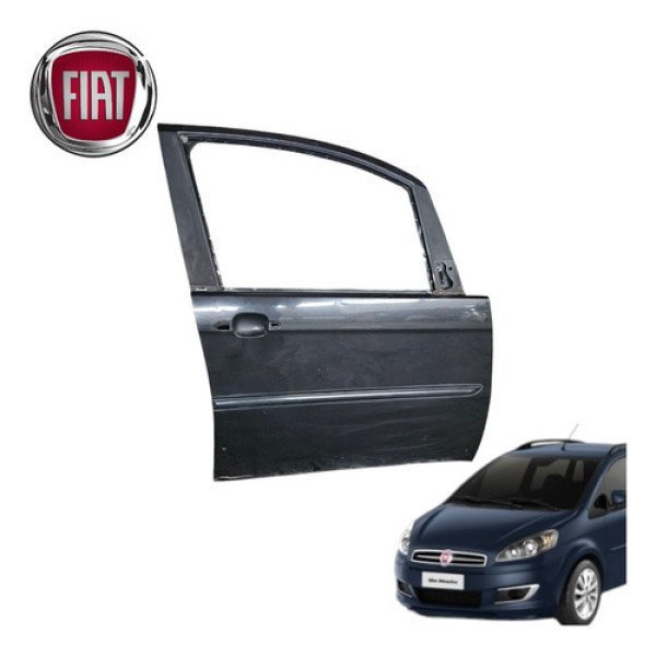 Porta Dianteira Direita Fiat Ideia Attractive 2012 Original  Dianteira Direito Preto