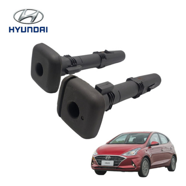 Par Trava Encosto De Cabeça Hyundai Hb20s 2013 A 2019 Cinza