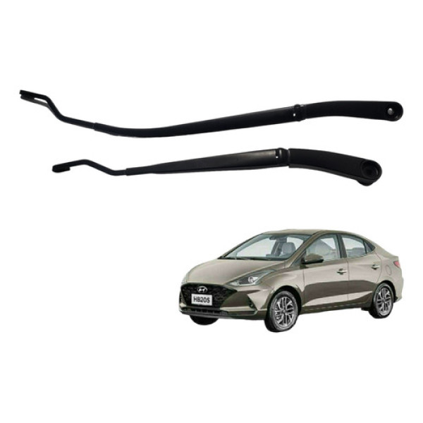 Par Braço Limpador Parabrisa Hyundai Hb20 2018 1.6