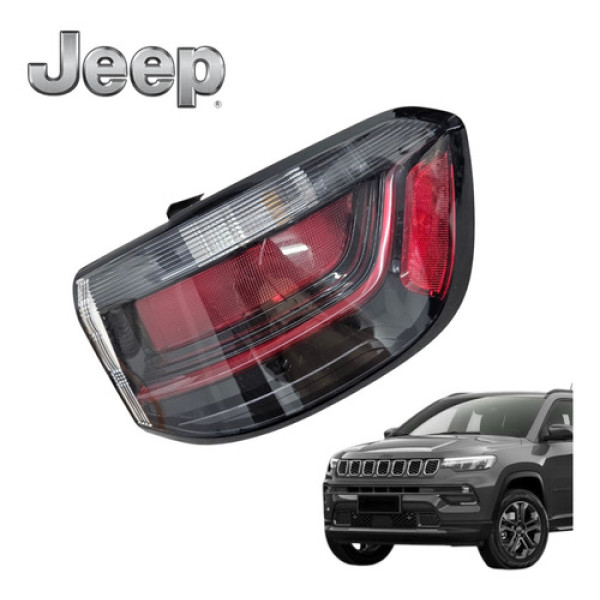 Lanterna Traseira Direita Jeep Compass T270 Longitude 2022 Direito/passageiro Vermelha