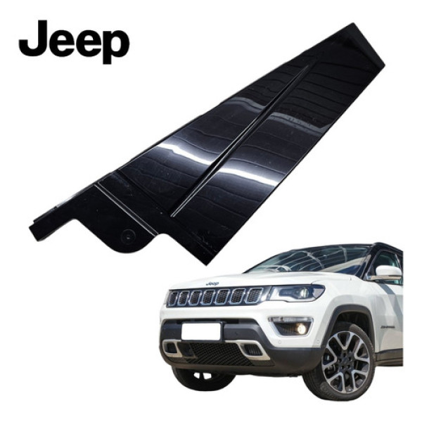 Moldura Friso Porta Traseira Esquerda Jeep Compass 2016 2020 Preto