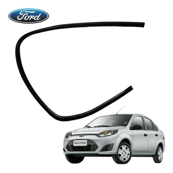 Borracha Guarnição Vidro Traseiro Direito Ford Fiesta 2012 Preto