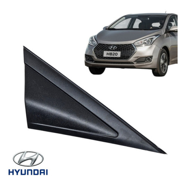 Acabamento Moldura Retrovisor Direito Hb20 2013 A 2019 Orig Preto