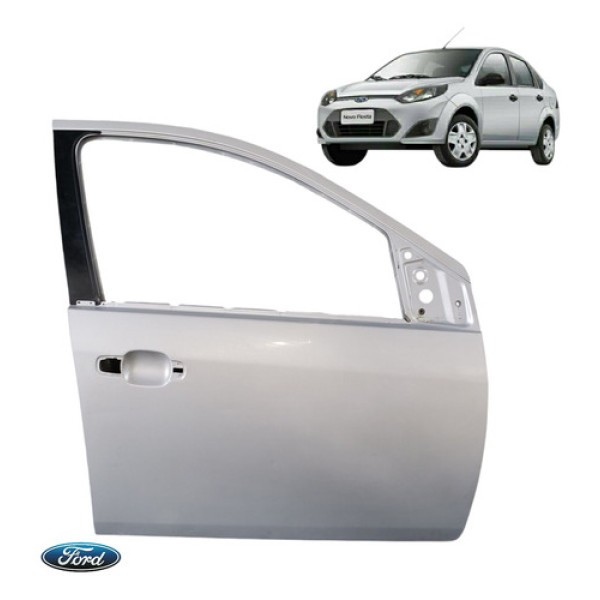 Porta Dianteira Direita Ford Fiesta 2011 A 2013 Original - Dianteira - Direito - Prata