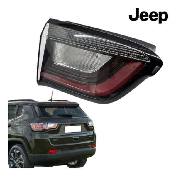 Lanterna Traseira Esquerda Tampa Jeep Compass 2021 A 2023 Esquerdo/motorista Translúcida