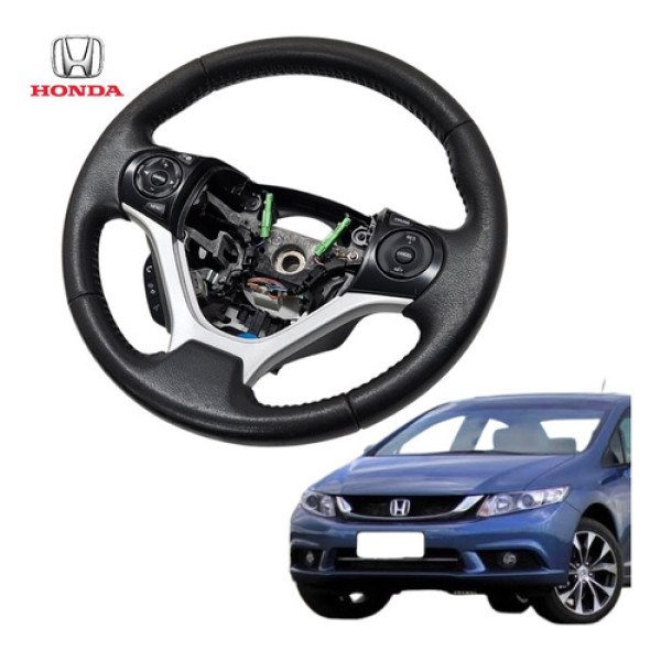 Volante Multifuncional Honda Civic Exr G9 2013 A 2016 Orig