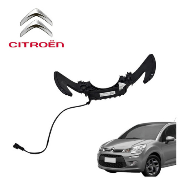 Paddle Shift Borboleta Citroën C3 Aircross 2012 A 2016 Origi Preto